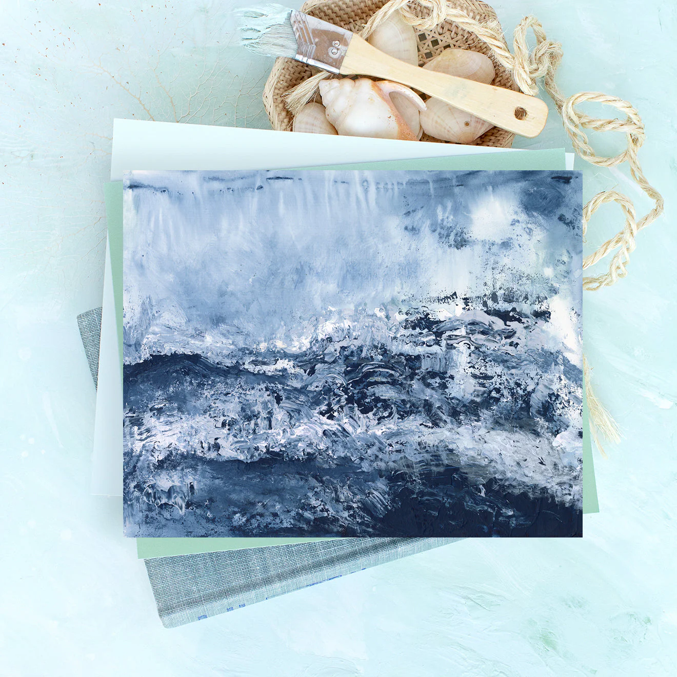 Aerial Ocean Canvas Wall Art - Image 8