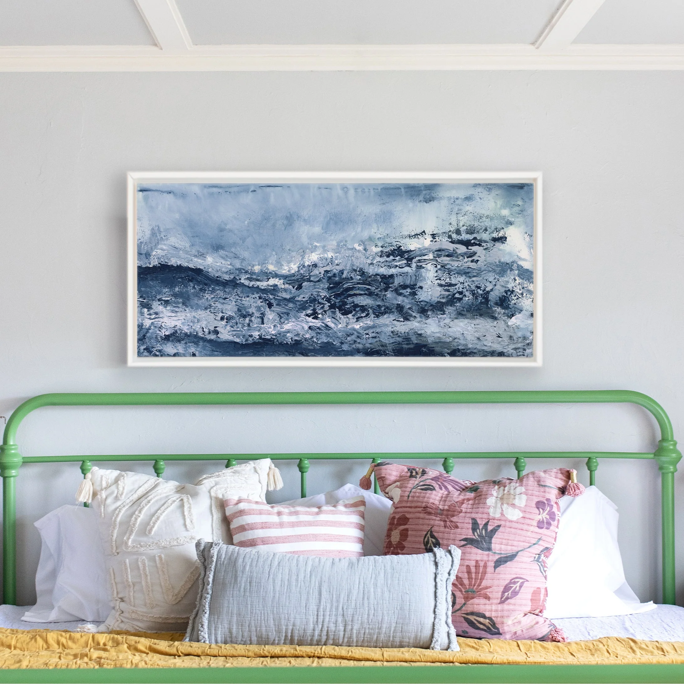 Aerial Ocean Canvas Wall Art - Image 3