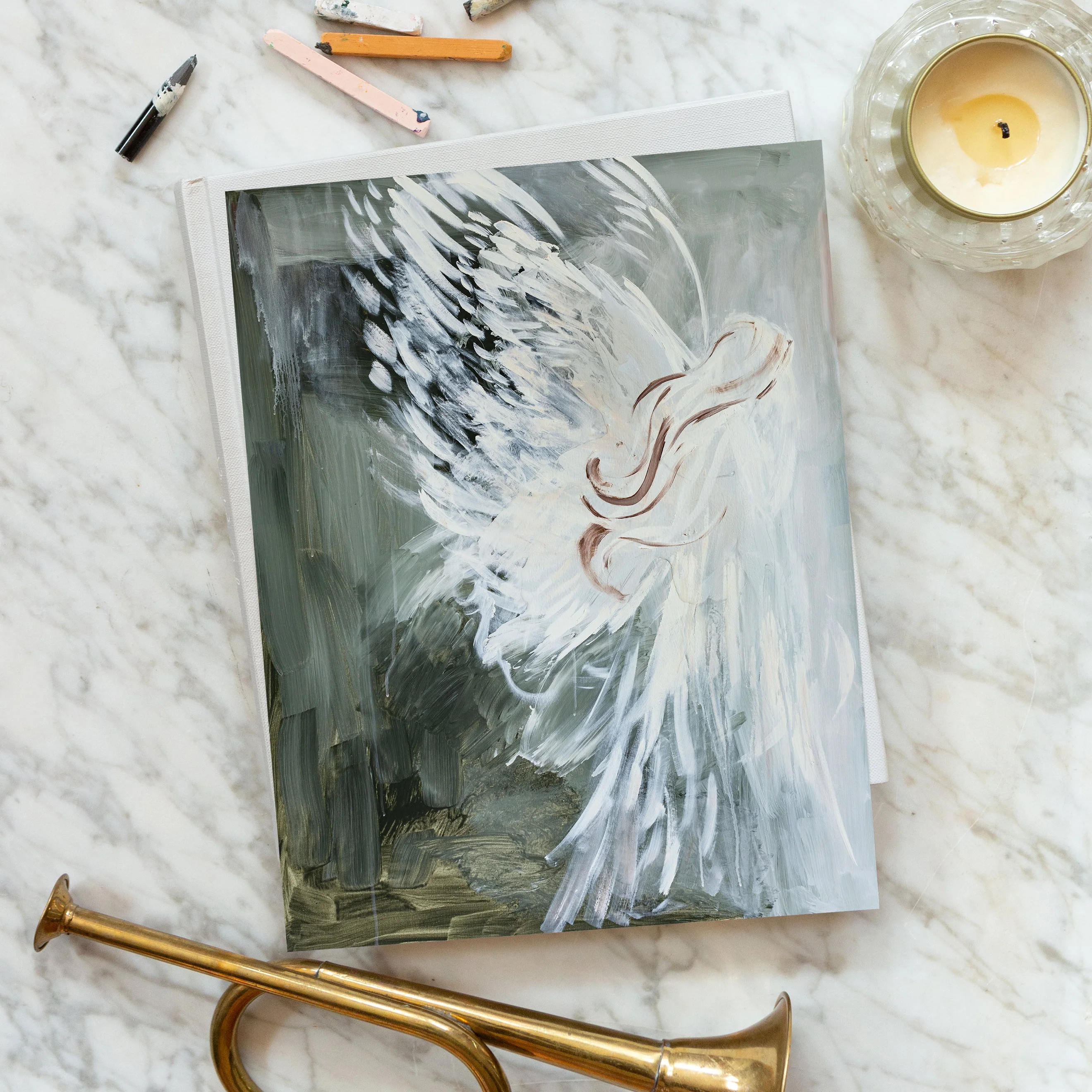 Angelic Anticipation Canvas Wall Art - Image 7