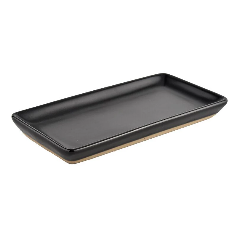 Black Stoneware Tray - Image 3