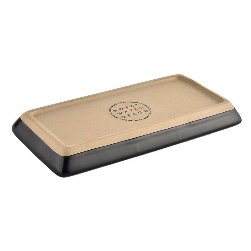Black Stoneware Tray - Image 8
