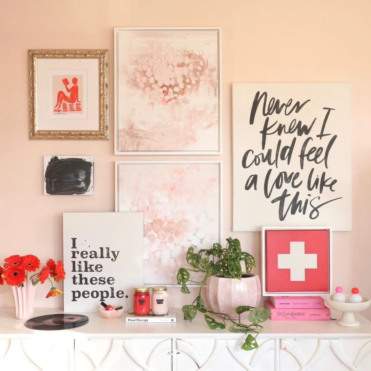 Blush Bungalow Canvas Wall Art - Image 7