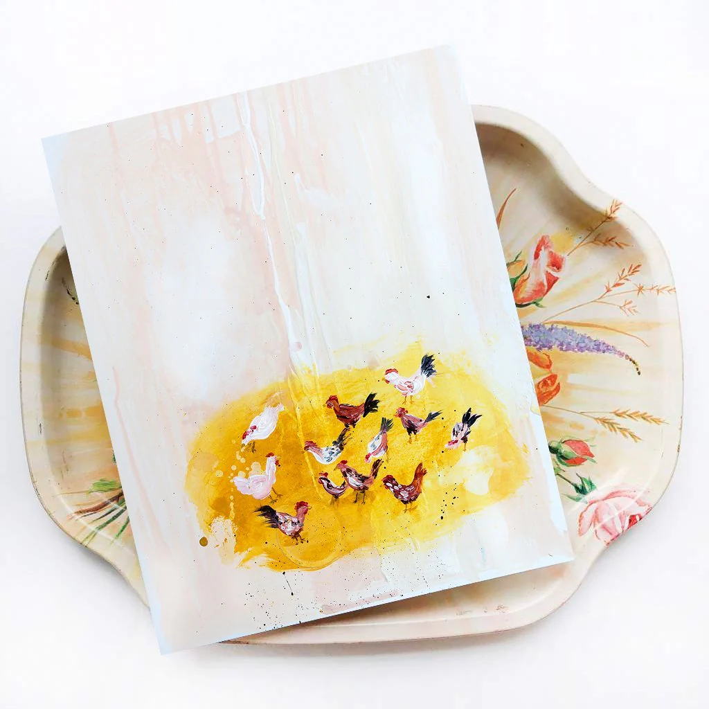Cheery Chickens Canvas Wall Art - Image 8
