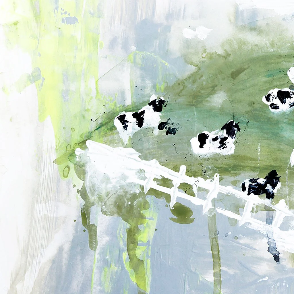Contented Cows Canvas Wall Art - Image 3