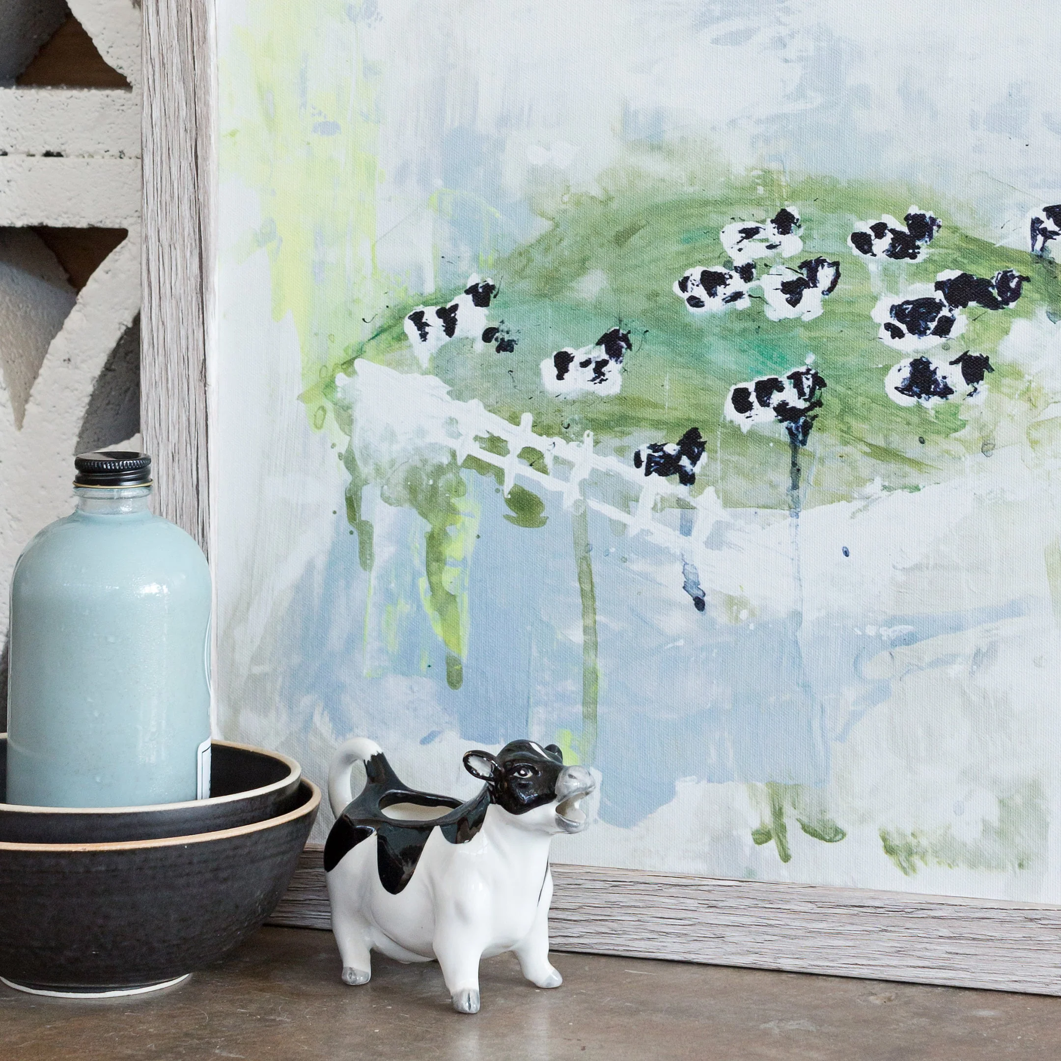 Contented Cows Canvas Wall Art - Image 4
