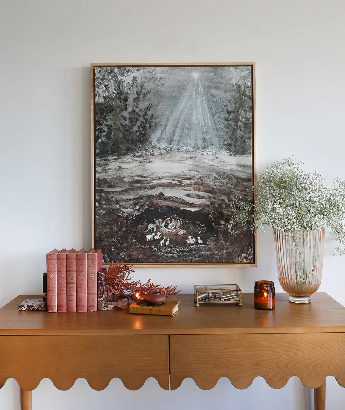 Cozy Nativity Canvas Wall Art - Image 4