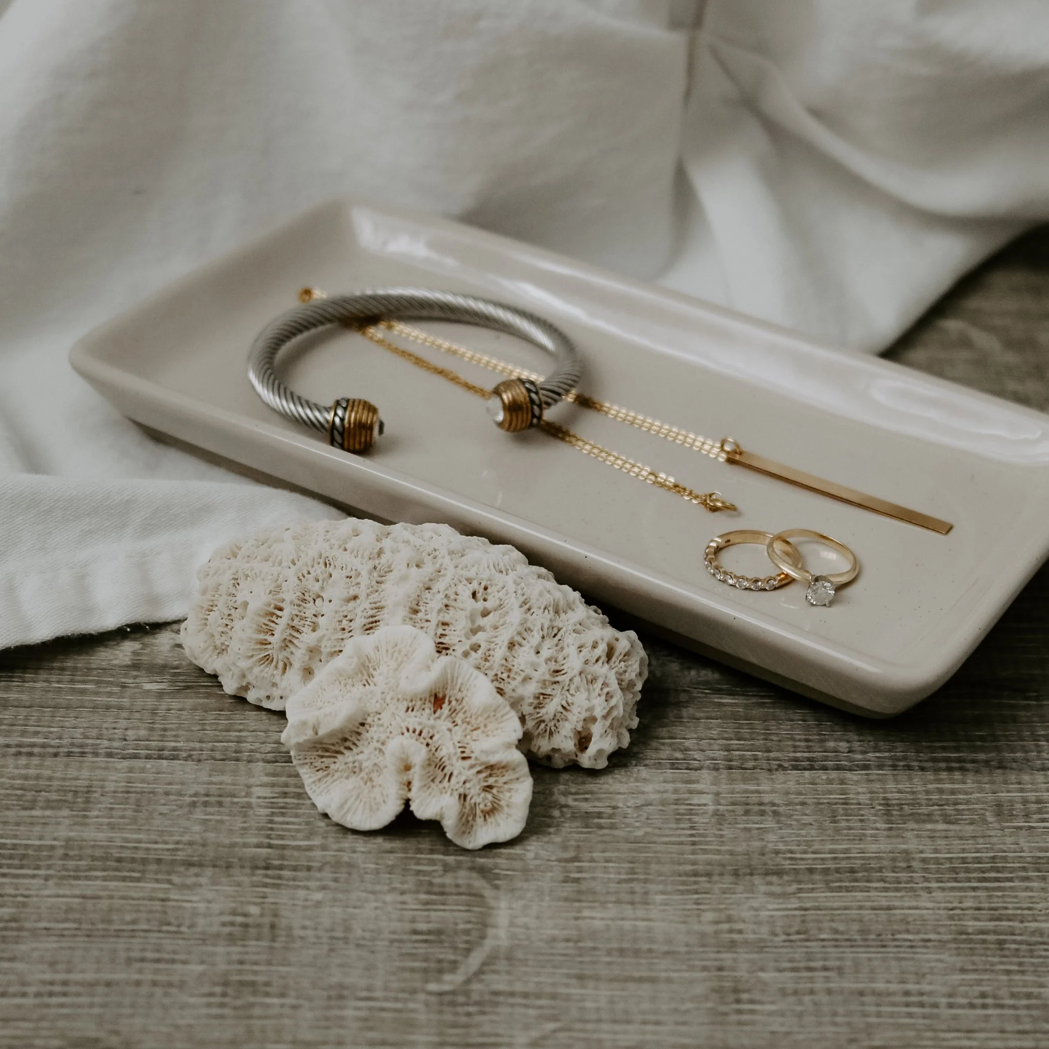 Cream Stoneware Tray - Image 10