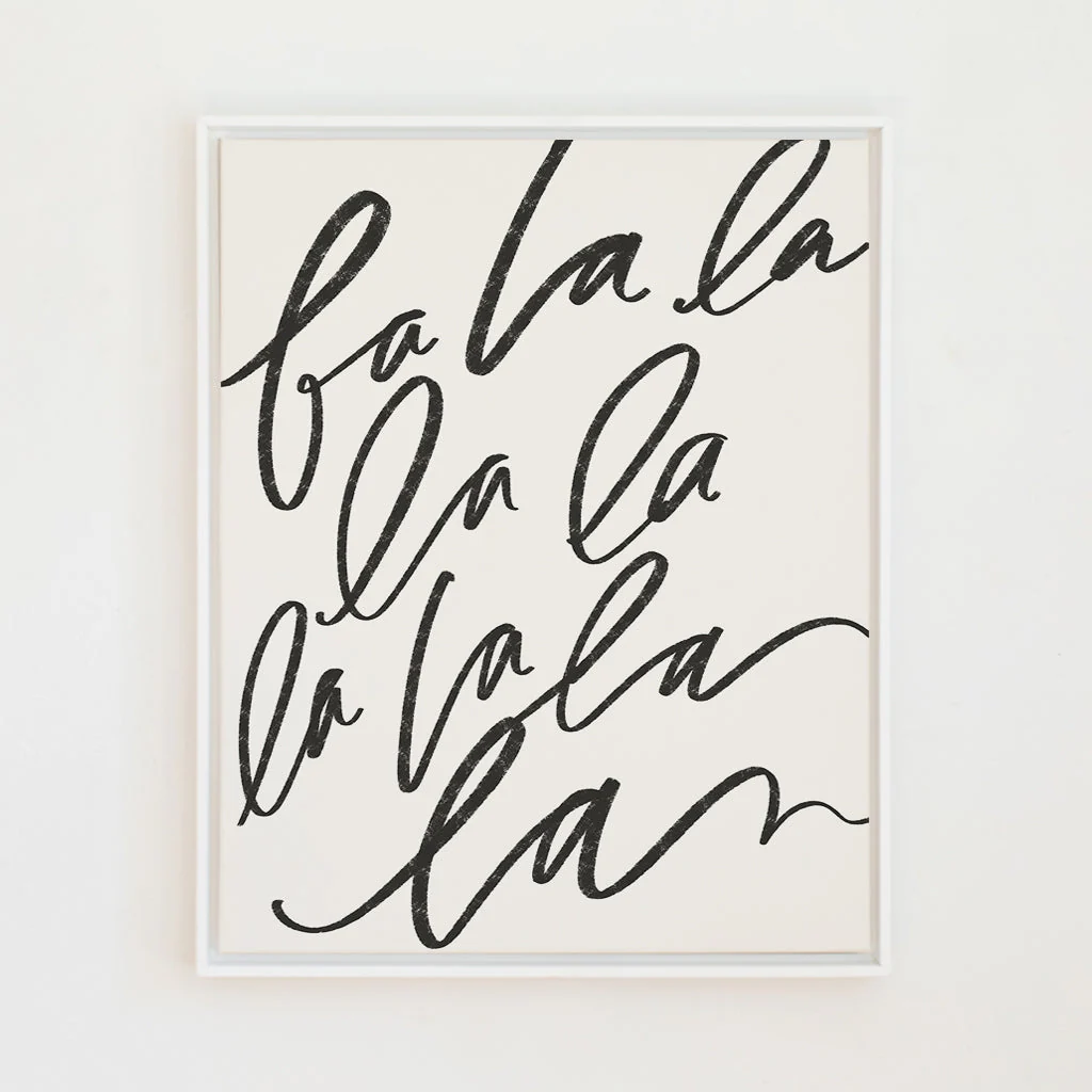 Fa La La Canvas Wall Art - Image 8