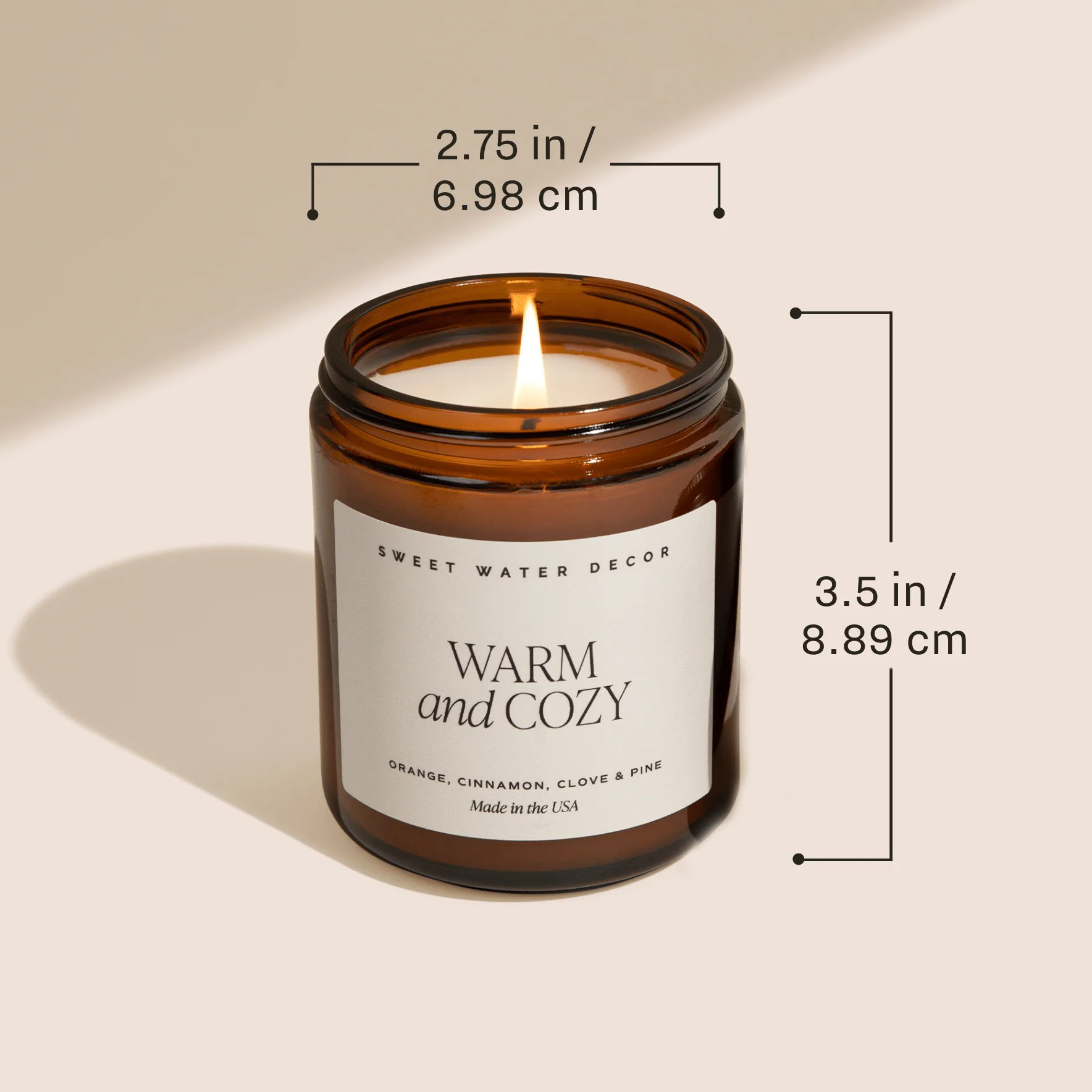 Farmhouse Soy Candle (9oz Amber Jar) - Image 6