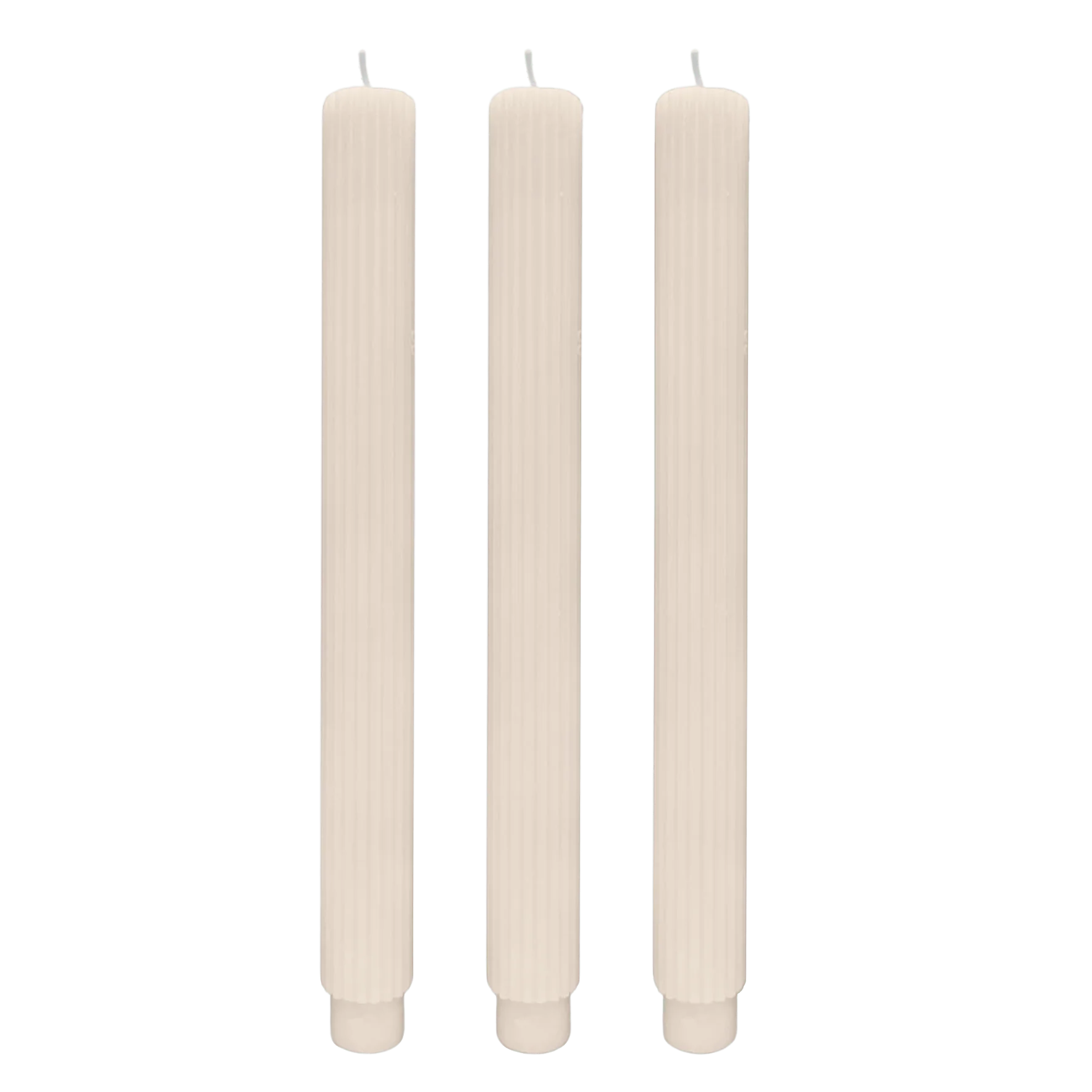 Fluted Taper Candles (Set of 3) - Image 3
