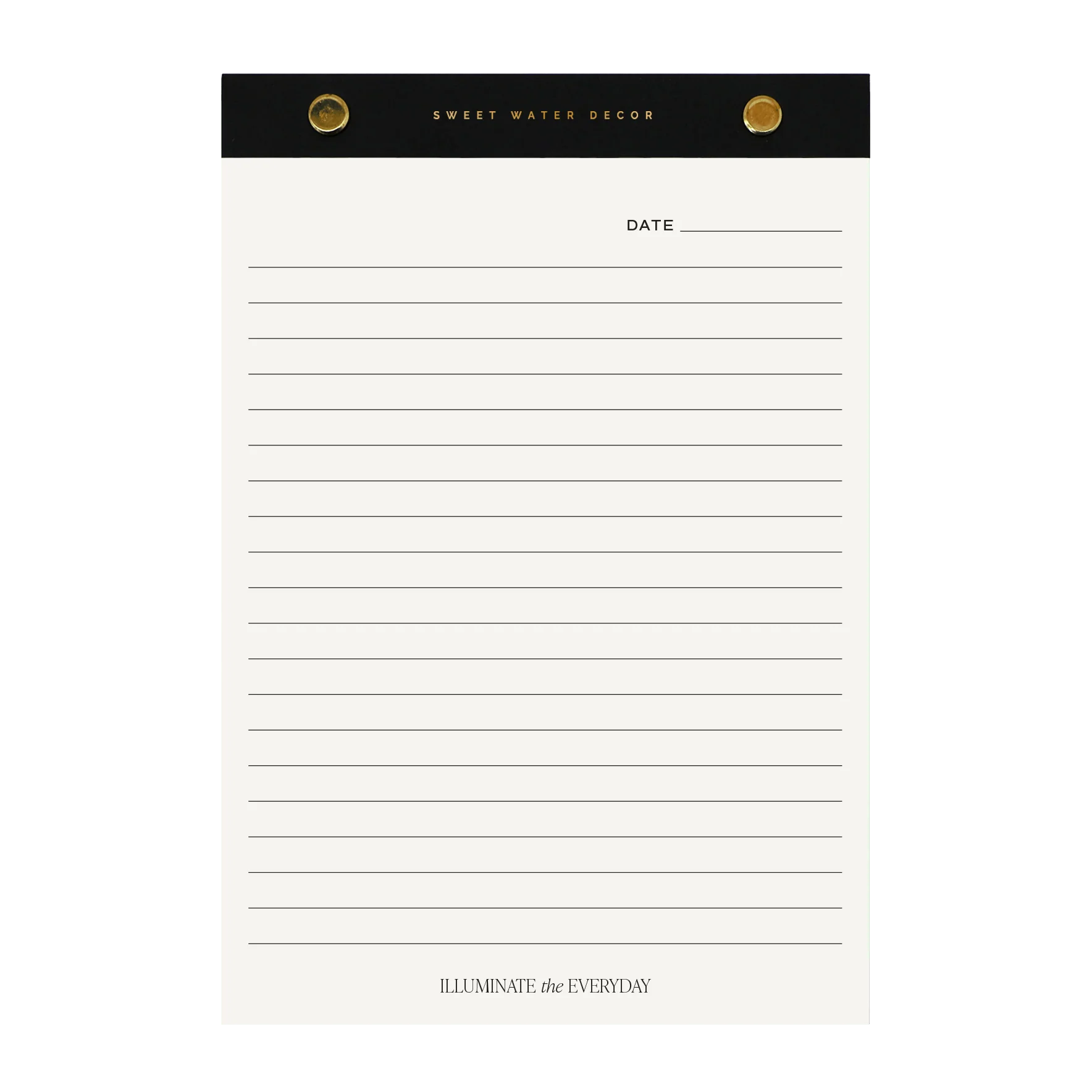 Gold Rivet Basic Notepad - Image 4