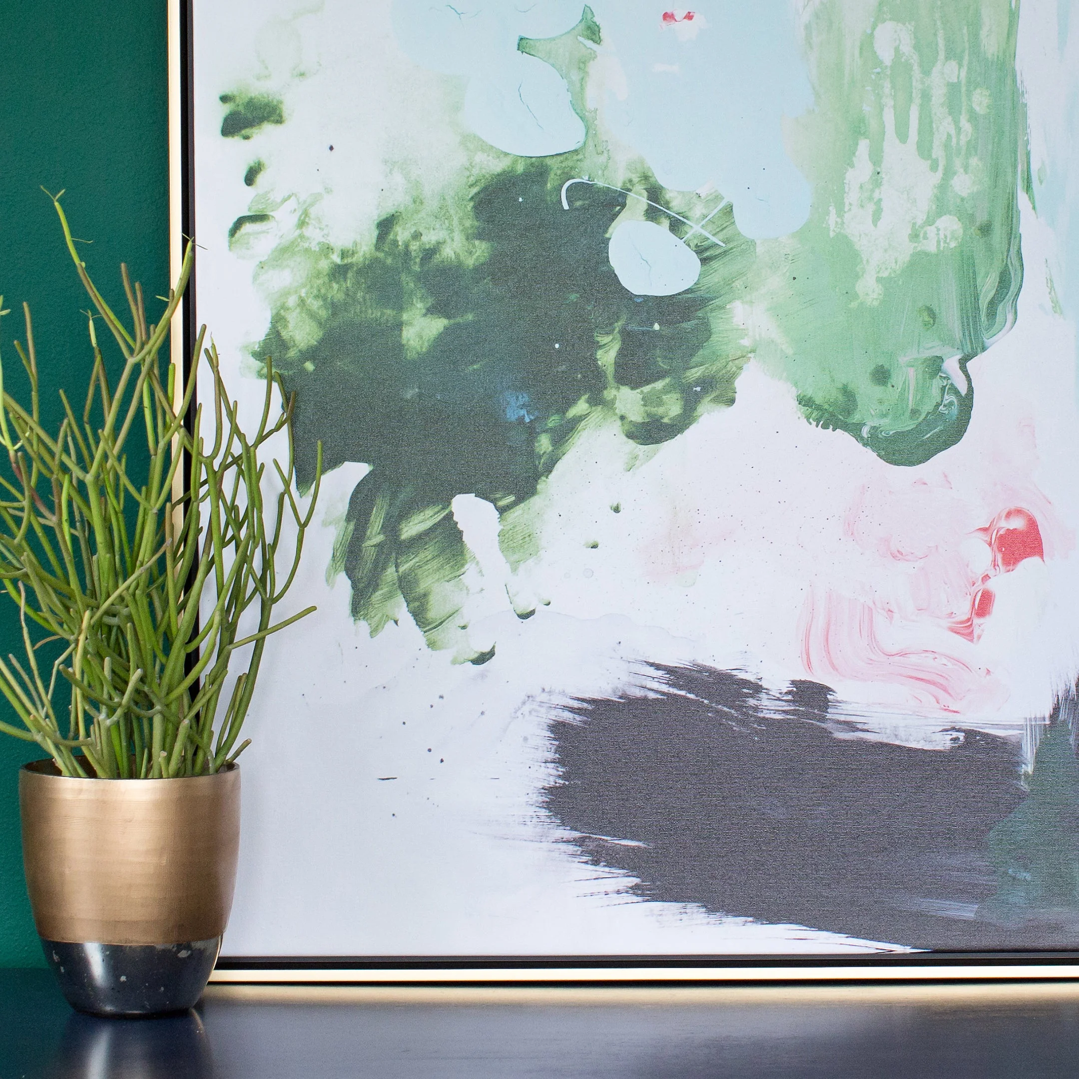 Peppermint Moss Canvas Wall Art - Image 9