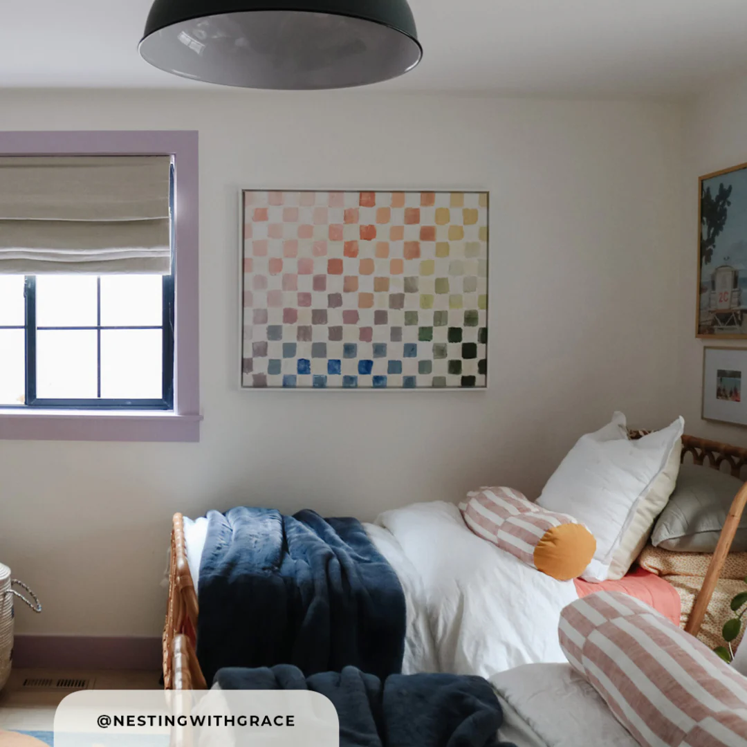 Rainbow Checks Canvas Wall Art - Image 4