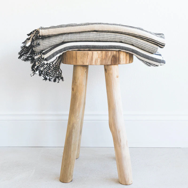 Solid Teak Stool - Image 3