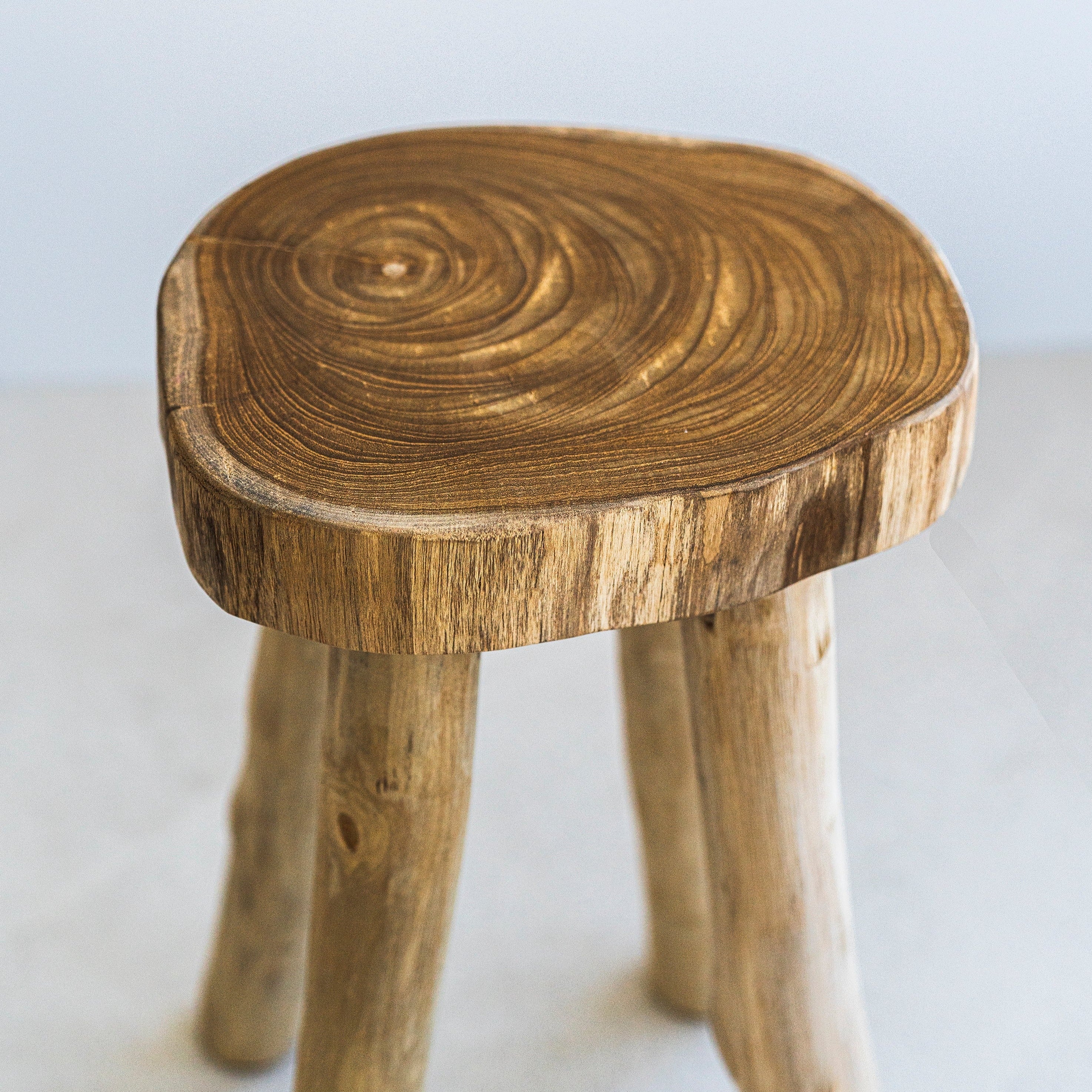 Solid Teak Stool - Image 7